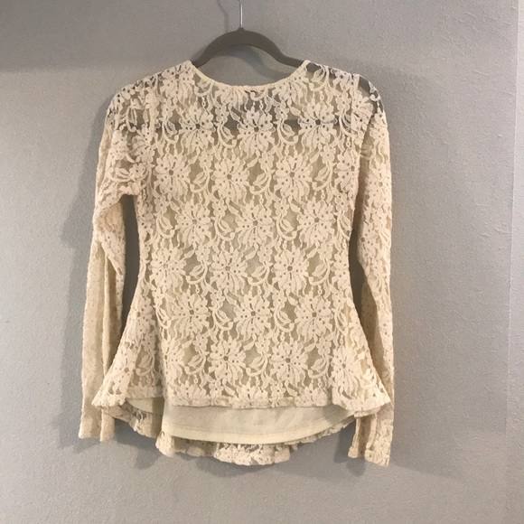 Long Sleeve Lace Top - Picture 2 of 4